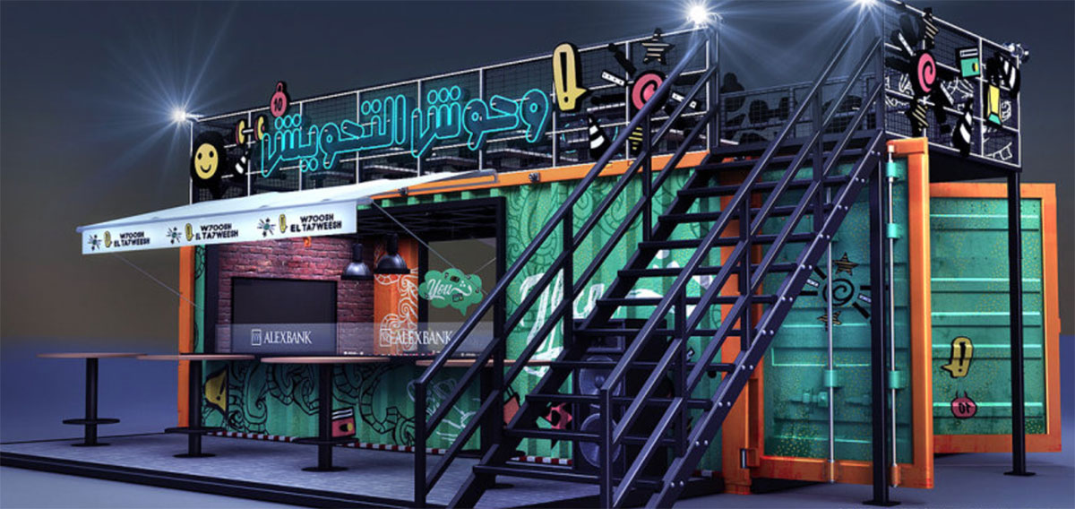 今天,小编再给大家带来一个酷炫随意的嘻哈工业风展台,美得没朋友呐!