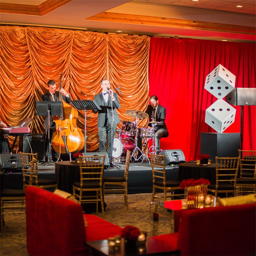 老拉斯维加斯的风格的派对策划感觉效果复古却不失趣味