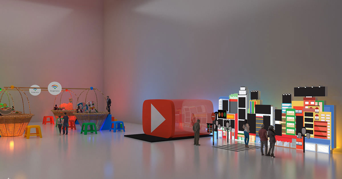 谷歌在越南的这场年会设计上互动性也很强呐