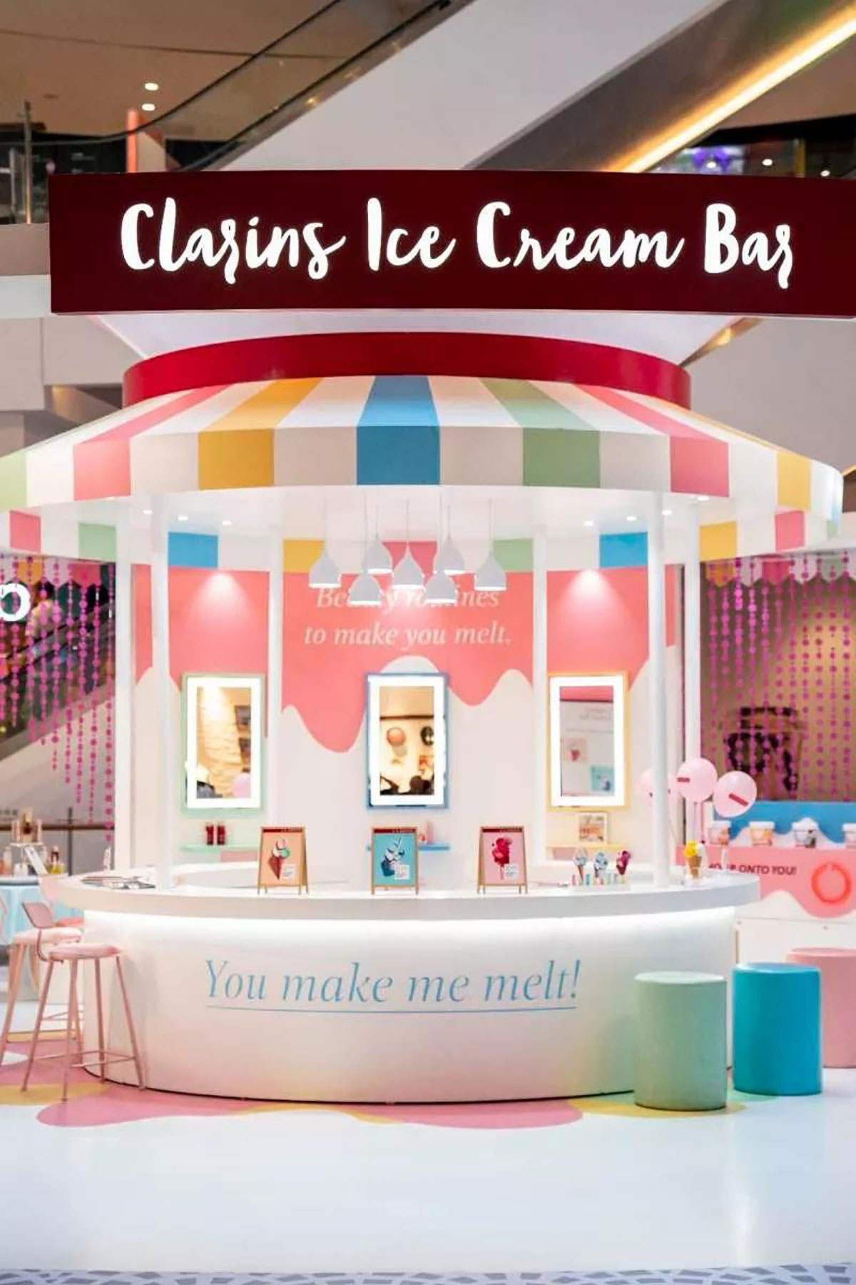 这个美妆快闪店策划得满满的少女心萌翻了全场