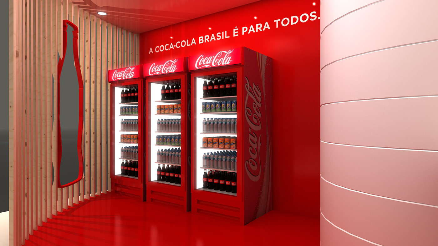 cocacolabrasil可口可乐巴西展台设计