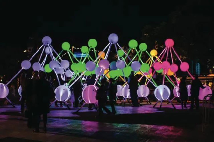 五颜六色的光激活了这场沉浸交互式灯光艺术展览活动装置，真美！ - 第14张