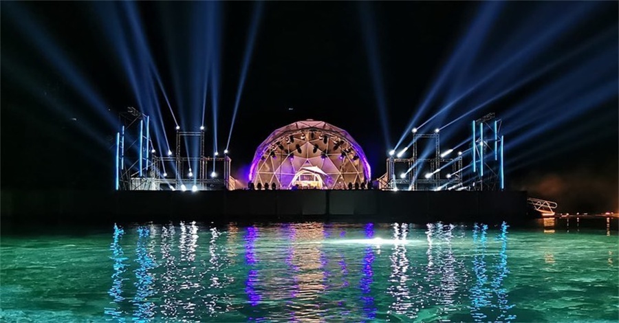 开业庆典活动策划成一场海上音乐会,夜色下的活动体验感更独特