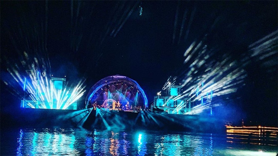 开业庆典活动策划成一场海上音乐会,夜色下的活动体验感更独特