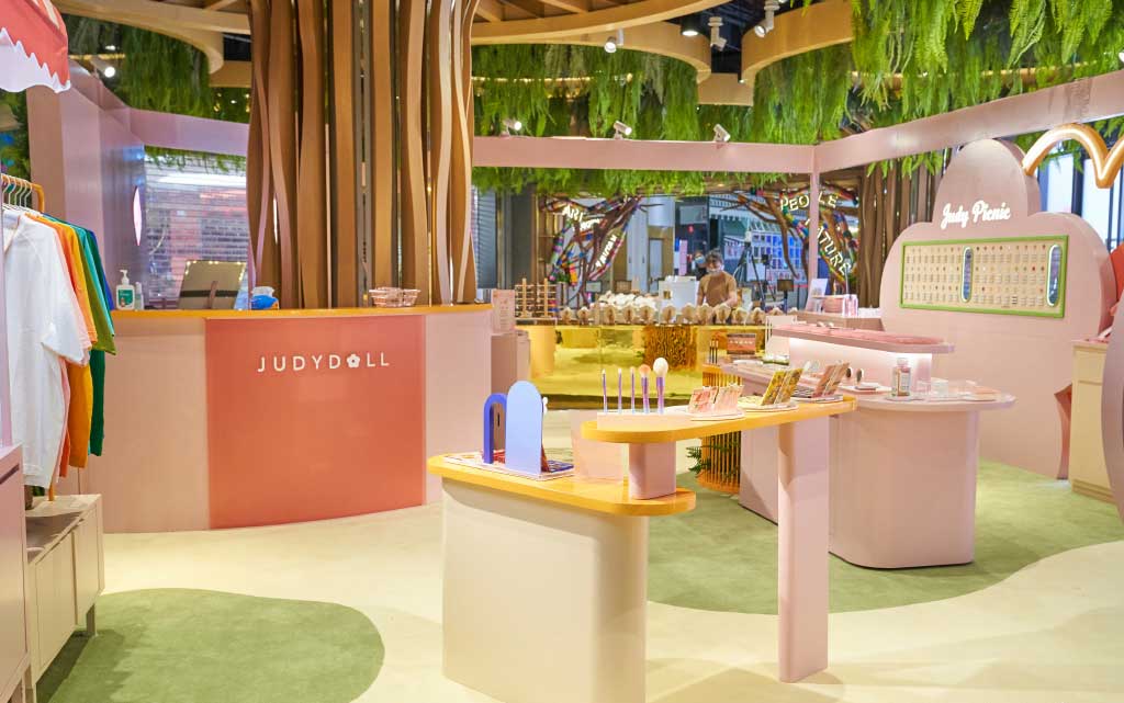 粉色主题的室内美妆快闪店活动烂漫开展粉嫩色彩策划真甜