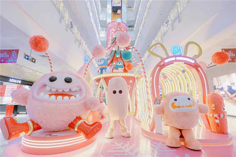 DODO星球软萌“小怪兽”齐聚厦门SM广场圣诞活动策划，超萌的 - 第3张