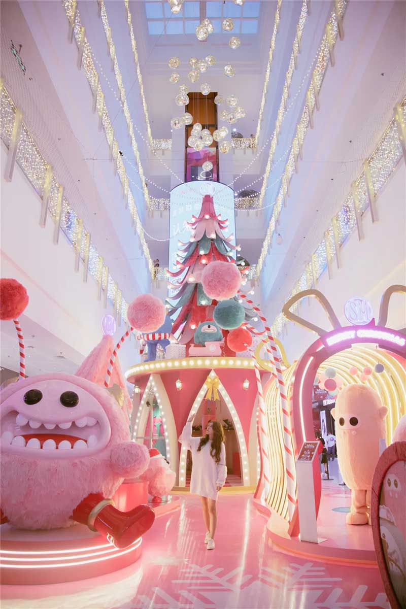 DODO星球软萌“小怪兽”齐聚厦门SM广场圣诞活动策划，超萌的 - 第4张