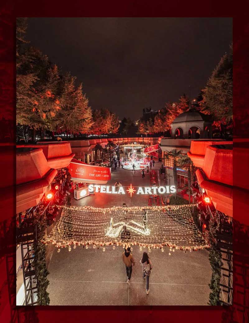 比利时知名啤酒圣诞活动策划了一个雪白的童话小镇，甚是梦幻 - 第1张