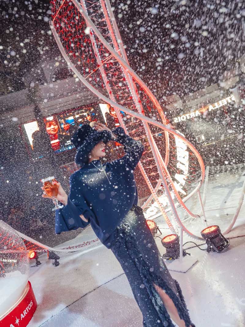 比利时知名啤酒圣诞活动策划了一个雪白的童话小镇，甚是梦幻 - 第7张