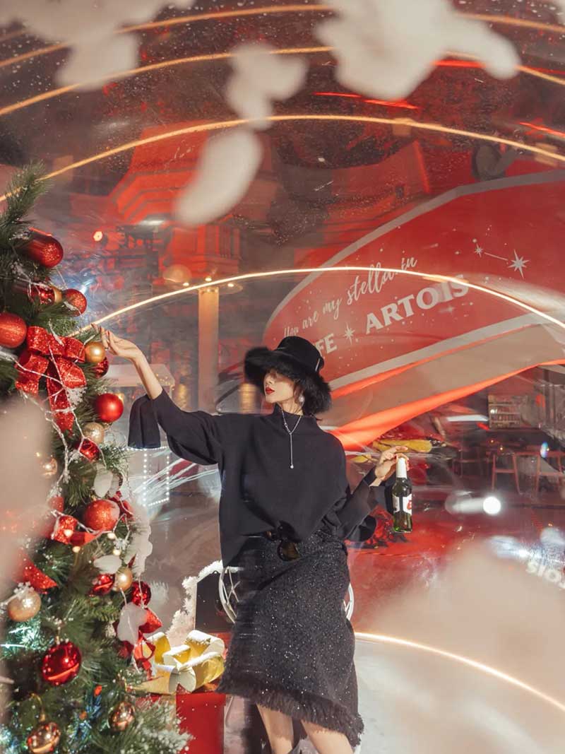 比利时知名啤酒圣诞活动策划了一个雪白的童话小镇，甚是梦幻 - 第16张