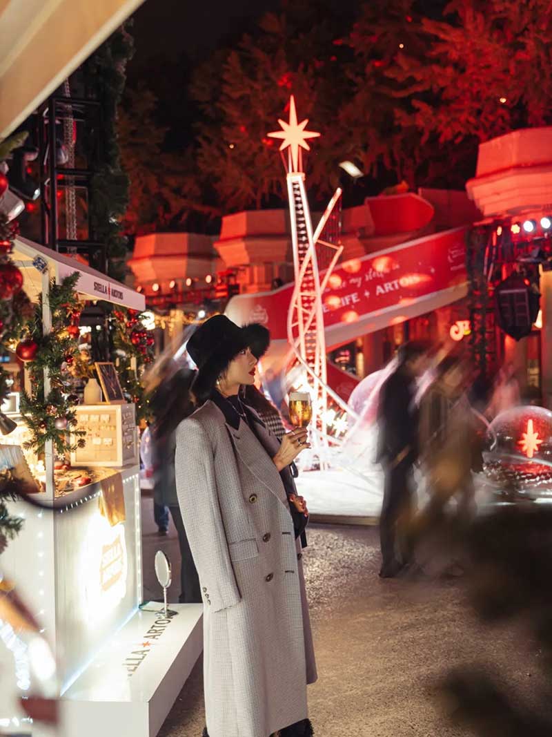 比利时知名啤酒圣诞活动策划了一个雪白的童话小镇，甚是梦幻 - 第19张