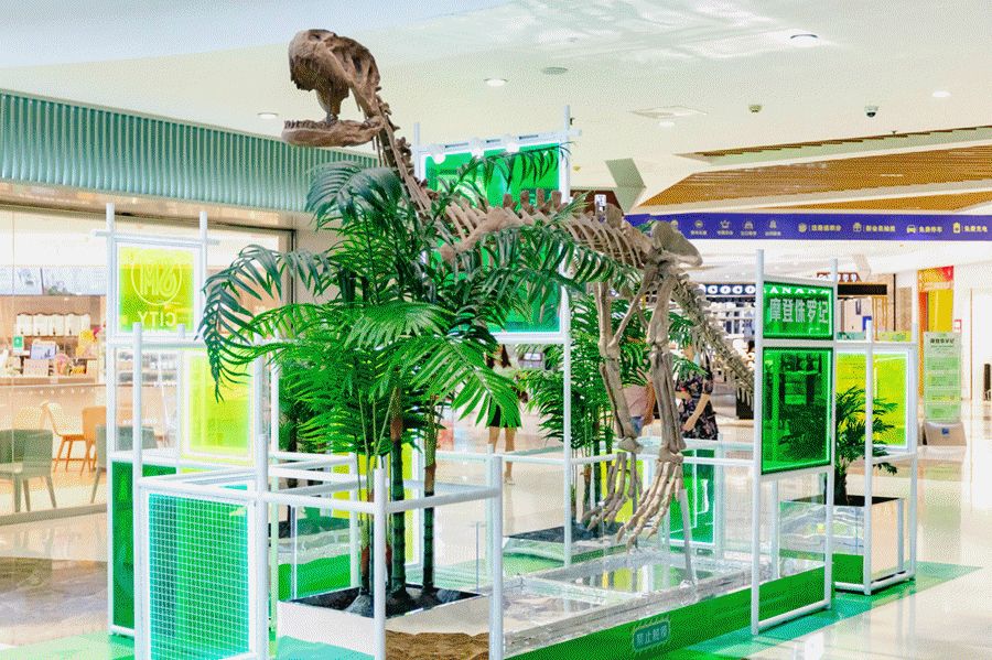 摩登侏罗纪展览活动策划「原地复活」，20米超大恐龙化石称霸全场