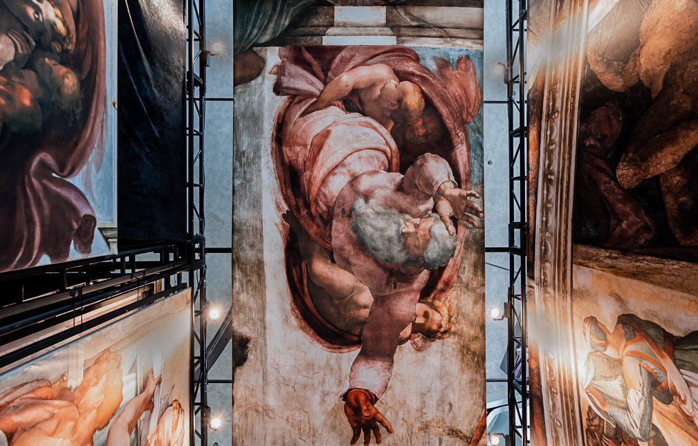 「创世纪 · 米开朗基罗」全球巡回展览活动策划1：1还原了《最后的审判》