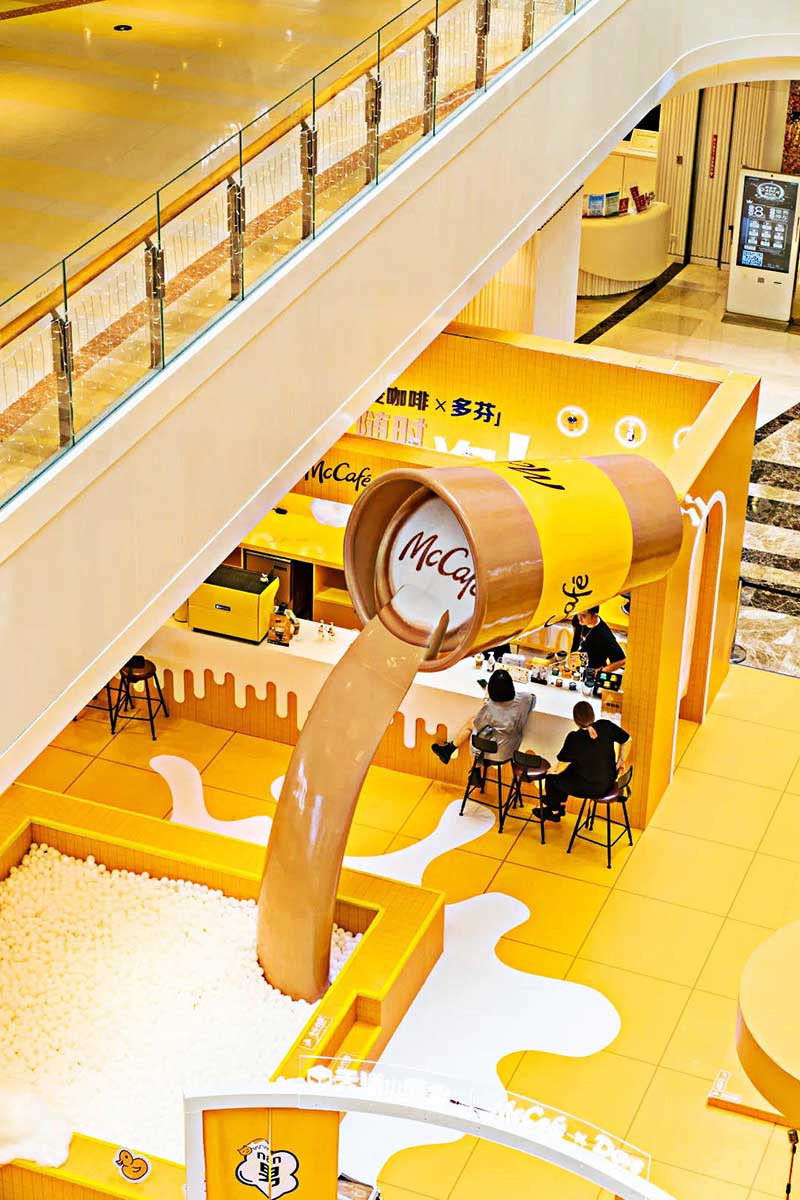 麦咖啡多芬澡堂咖啡店快闪店活动策划用拿铁做spa玩出新体验