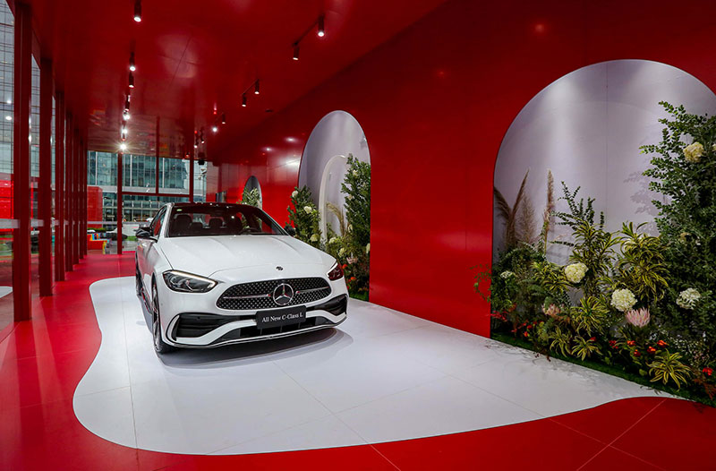 奔驰c级车舒适造境主题巡展览活动策划与巴适成都完美融合