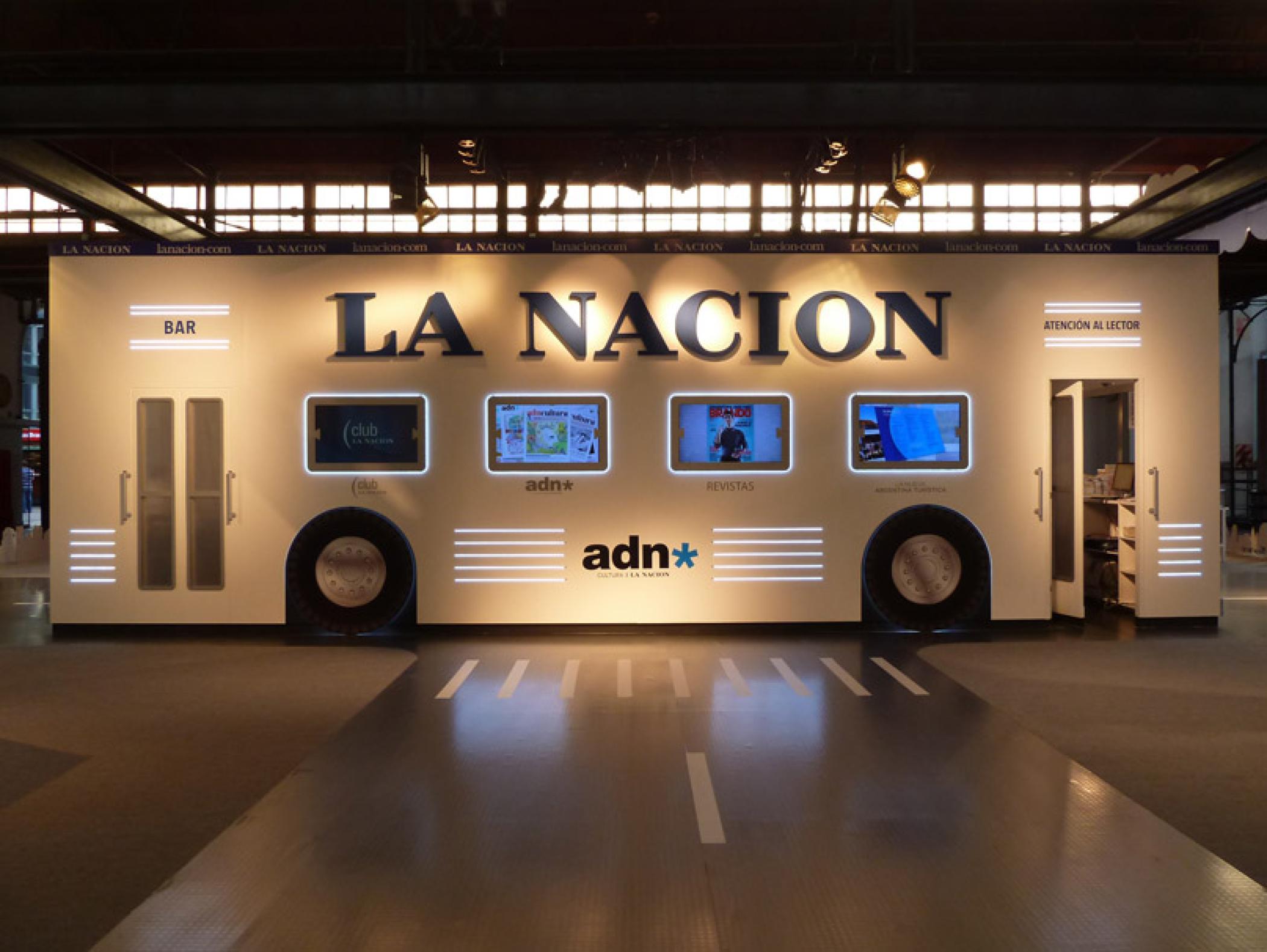 阿根廷书展《民族报》展览活动策划是一个公共交通工具“巴士车”