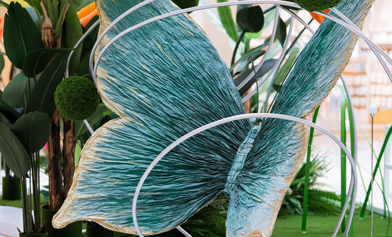 漫步蝶变新·生艺术展览活动策划中，如置身春日花园 - 第13张